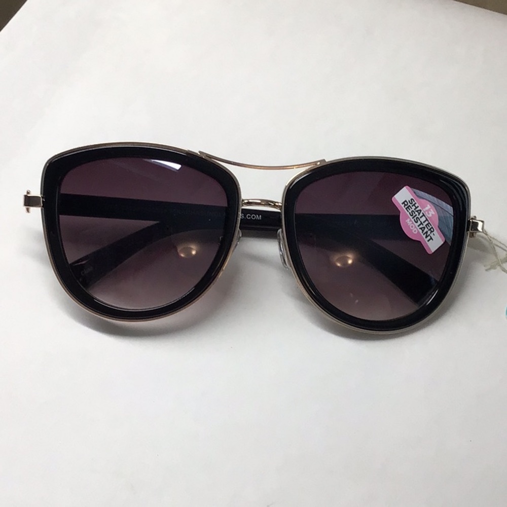 Women’s butterfly black and gold sunglasses 60050